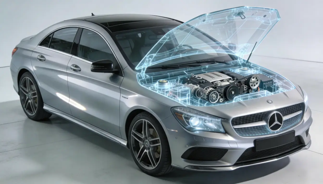 Замена ремня и роликов Mercedes